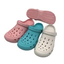 18 pieces Ladies Clog Solid Assorted - Women's Sandals