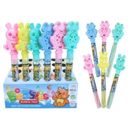 48 pieces 30cm Rabbit & Frog Bubble Stick Pdq 24ct - Bubbles