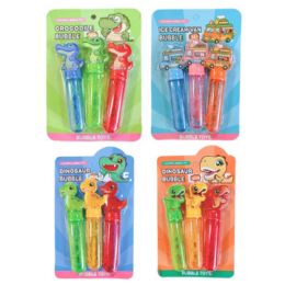 48 pieces 15cm Assorted Kids Bubble Stick Blister Pack - Bubbles