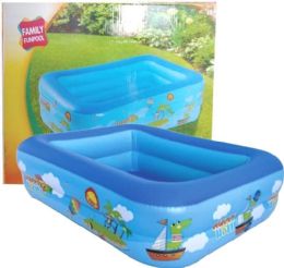 4 pieces 7ft Rectangle Inflatable Swimming Pool - Inflatables