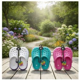 18 pieces Ladies Clog 3 Assorted Colors - Women's Sandals