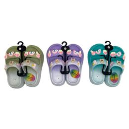 Wholesale Footwear Girls Slipper 3 Assorted Colors