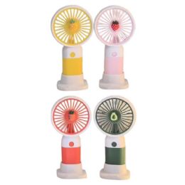 48 pieces of Rechargeable Mini Handheld Fan Tropical Fruit Style