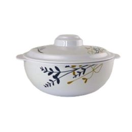 24 Wholesale 8.3-inch Botanic Floral Mlamine Bowl W/ Lid