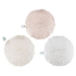 72 pieces Flower Cut Round Place Mat - Placemats