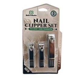 48 pieces 3pcs Nail Clipper Set - Manicure and Pedicure Items