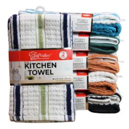 48 pieces 2pk Multi Strip Kitchen Towels - Kitchen Towels