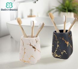 24 pieces Dolomite Tumbler Blk/wht - Shower Accessories