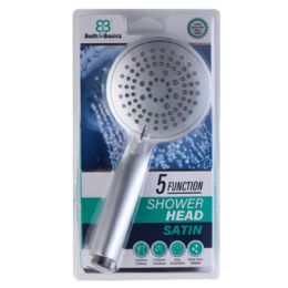6 pieces Shower Head Set 5 Function Satin - Shower Accessories