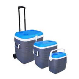 Ice Box Combo Set Of 03 Pcs Grey - Cooler & Lunch Bags
