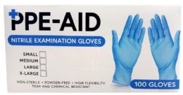 10 pieces of PpE-Aid Large Nitrile Examination Gloves