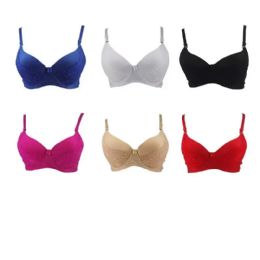 90 of Fashion Bras Assorted Colors With Half-Lace
