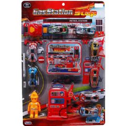 12 Wholesale 11pc Gas Station Car Play Set