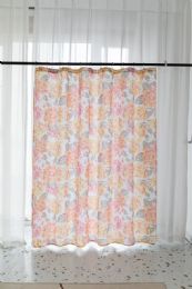 24 Pieces Vibrant Blush Floral Shower Curtain - Shower Curtain