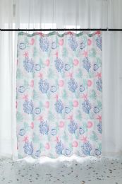 24 Pieces Navy Ocean Reef Shower Curtain - Shower Curtain