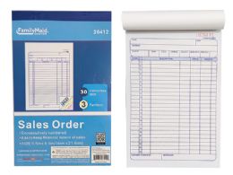 96 Wholesale Sales Order Book 30set/3part Carbonless