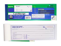 96 Wholesale Cash /rent Receipt Book, 50 Set/2part 