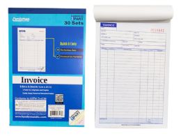 96 Wholesale Invoice Book 30set/3part Carbonless