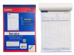 96 Wholesale Invoice Book 30set 2 Part Carbonless