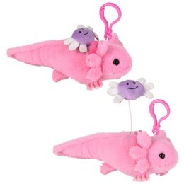 144 of 3.5" Mighty Quakes Axolotl Backpack Clip 12ct