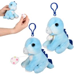 144 of 3.5" Mighty Quakes Stegosaurus Backpack Clip 12ct