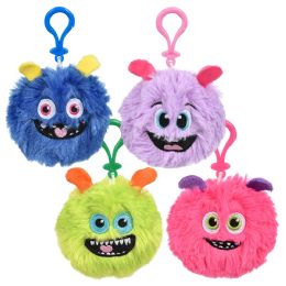360 of 3.5" Furry Monster Balls Backpack Clip