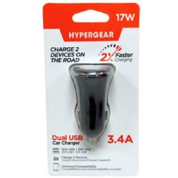 24 pieces Hypergear Black HI-Power Dual Usb 3.4a Car Charger - Chargers & Adapters