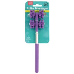 12 pieces Telescopic Handheld Roller Massager With Rotating Beads - Back Scratchers and Massagers