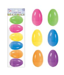 60 Pieces 6-Piece Easter Eggs 5.4x7.6cm - Easter