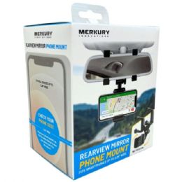 12 pieces Merkury Black Rearview Mirror Phone Mount - Tripods and Phone Holders