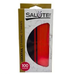36 of Salute 100 Count Cocktail Stirring Straws