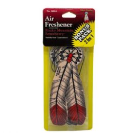 48 of Silver Feather 2 Pack Strawberry Auto Air Fresheners