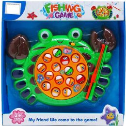 12 Pieces 11.5" Batterty Operated Fishing Game With Accessories - Beach Toys