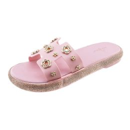 12 pieces of Women's Rhinestone Terry Sandal (6-10)