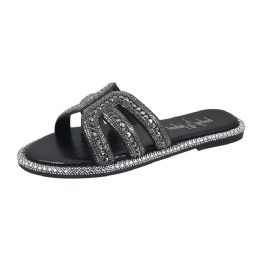 12 pieces Women's Rhinestone Slide 12 P/c.... (6-10) - Women's Sandals