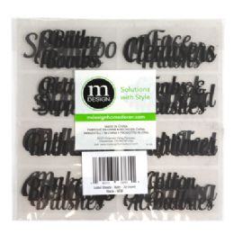 150 pieces Organizing Peel&stick Label Sheets 32ct Bathroom Clear/black 6.38x6.38 Polyethylene Terephthalate No Online Sales - Storage & Organization