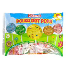 24 pieces of Polka Dots 5 Flavors 35ct/bag 7.4 Oz Laydown Bag In Counter Display