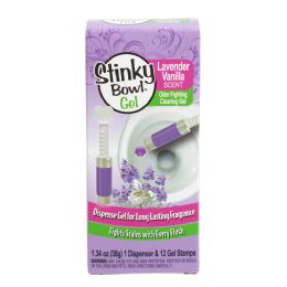 48 of Toilet Cleaning Stinky Bowl Stamps 1.34oz Lavender  1dispenser & 12gel Stamps