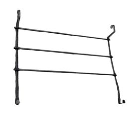 10 pieces Bath Storage Organizer Otd Expandable Rack 24.30x18.10x4.50  Neo Matte Black Steel No Online Sales - Storage & Organization