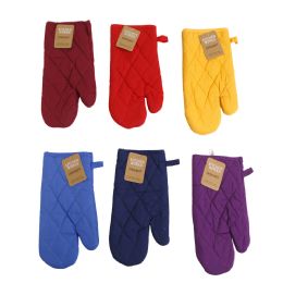 72 pieces Oven Mitt 7x11 Assorted Random Colors - Oven Mits & Pot Holders