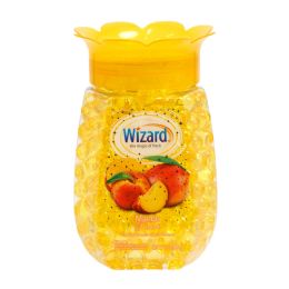 24 of Wizard Crystal Beads 12oz Mango Peach Air Freshener Jar