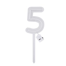 12 pieces Acrylic Light Up Cake Topper 8.5-inch - 5 - Baking Supplies
