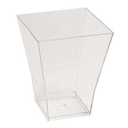 24 pieces Plastic Square Dessert Cup 2oz 24pc/bag - Food Storage Containers