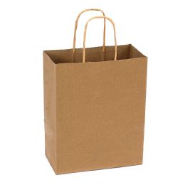 24 pieces Paper Bags With Handles For Favors & Gifts 6-inch 12pc - Natural - Favor Bags & Boxes