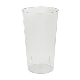 12 pieces of Plastic Cylinder Vase 9½" - Clear