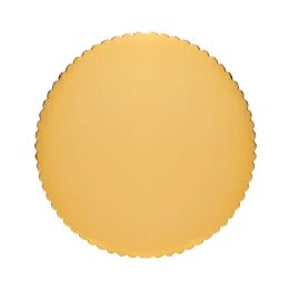 16 pieces Scalloped Coated Cake Board 18-inch 6pc- Gold - Baking Supplies