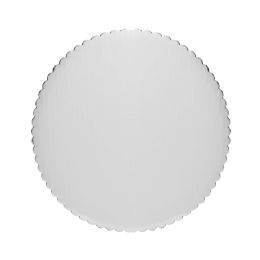 16 pieces Scalloped Coated Cake Board 18-inch 6pc- Silver - Baking Supplies