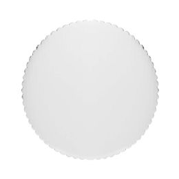 16 pieces Scalloped Coated Cake Board 18-inch 6pc- White - Baking Supplies