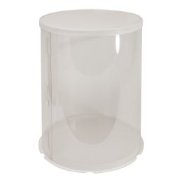 24 pieces Cylinder Cake Box 6" - White - Food Storage Containers