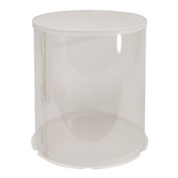 24 pieces Cylinder Cake Box 10" - White - Food Storage Containers